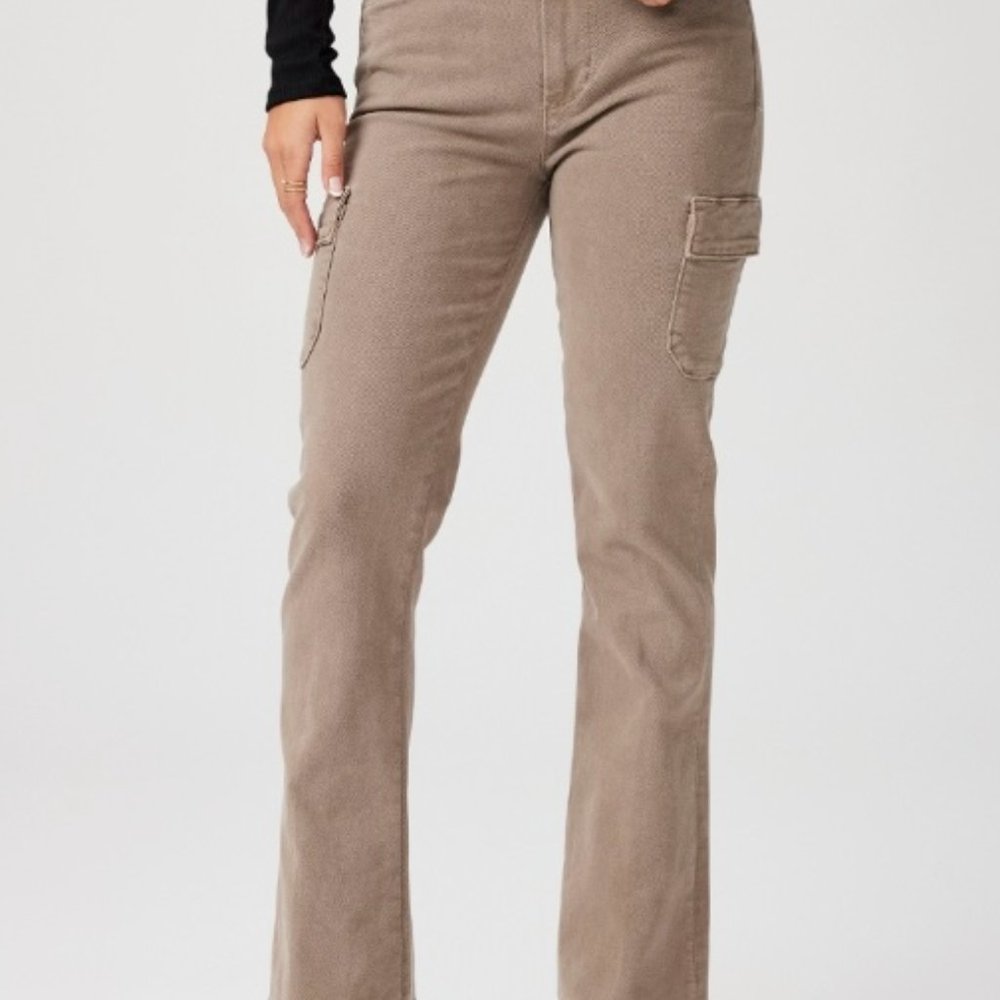 PAIGE Dion 32" Cargo - Vintage Moss Taupe